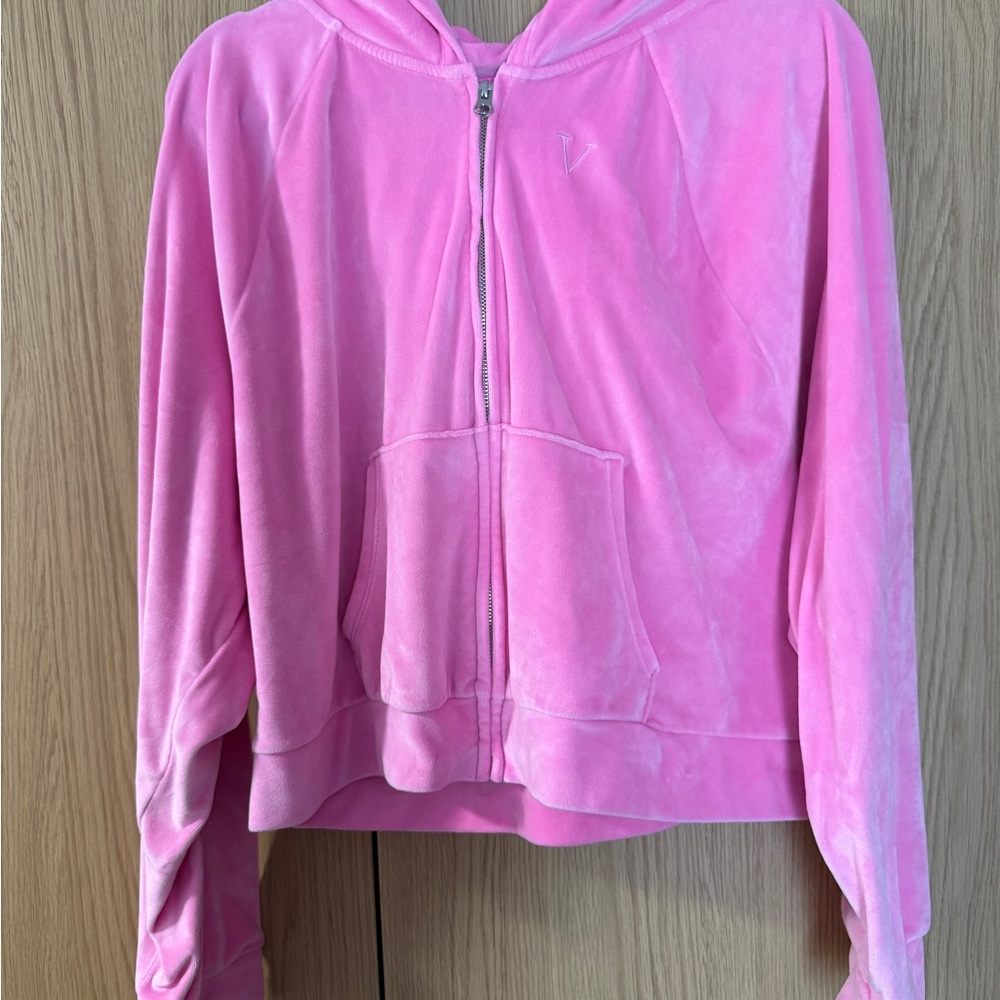 Pink Velour Victoria Secret tracksuit